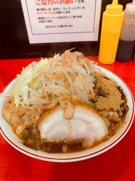 「ラーメン ミニ 魚粉 ネギ」@鷹の目 大宮店の写真