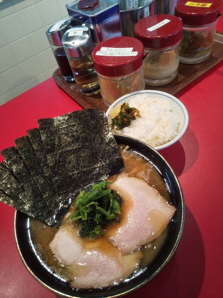 「ラーメン750円ライス(フォロワー特典)海苔(コインP特典)」@ラーメン 前原軒の写真