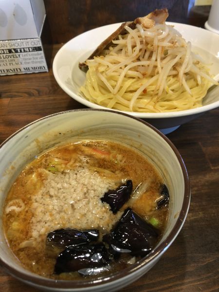 「味噌坂戸つけめん（大）（１０月限定）」@濃厚つけ麺 茜堂の写真