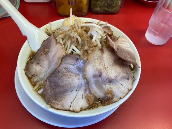 「にんにく背脂醤油ラーメン　935円」@ラーメン魁力屋 草加店の写真