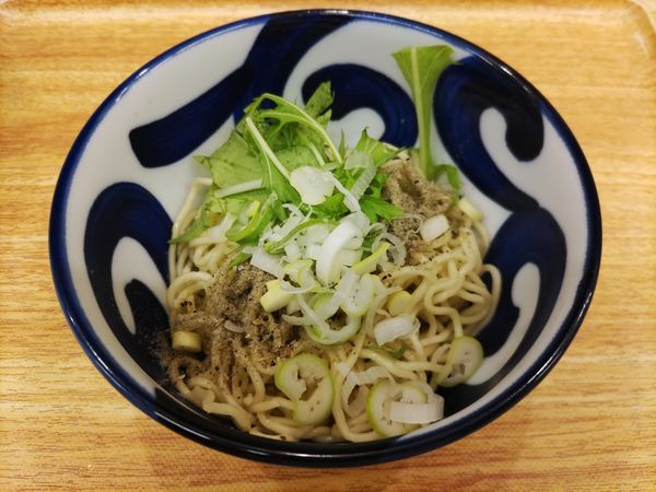 「煮干しの和え玉（麺半分）」@大勝 松戸店の写真