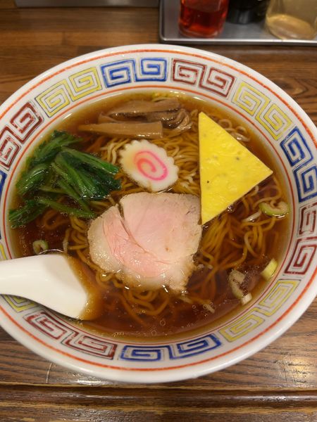 「中華そば700円+チンジャオロースー(大)定食1400」@中華そば 萬福の写真