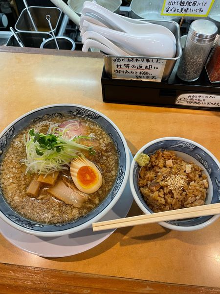 「ラーメンこってり＋こためし」@喜びラーメン 小太喜屋の写真