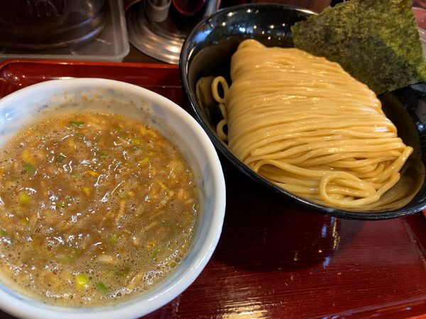 「魚介豚骨つけめん(中盛400g)+龍神餃子」@つけめん・らーめん活龍 境店の写真