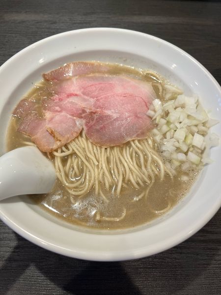 「煮干蕎麦+紅ズワイ蟹ミソの和え玉」@弘明寺丿貫の写真