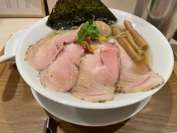 「黄金貝ラーメン、特製」@なにわ麺次郎 然の写真