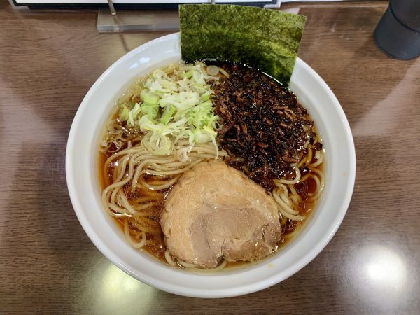 「中華そば醤油 中盛  900円＋無料」@らーめんコジマル 東金店の写真