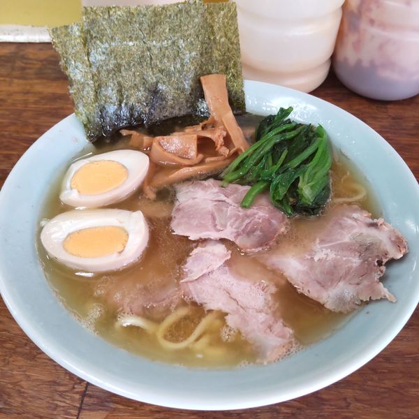 「チャーシューメン＋ほうれん草＋メンマ＋味玉（￥1,400）」@まこと家の写真