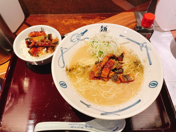 「鰻ら〜麺 きざみ鰻丼付き」@麺屋武蔵 神山の写真