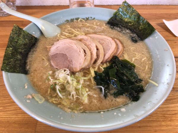 「チャーシューメン 中(アブラ多め、味濃いめ) 990円」@ラーメンショップ 深谷川本店の写真