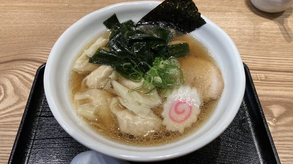 「鶏ワンタン入り中華そば」@焼鳥 清の写真