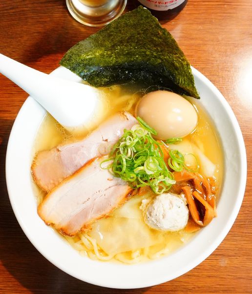 「塩味玉らーめん＋ビール小瓶」@らーめん一辰の写真