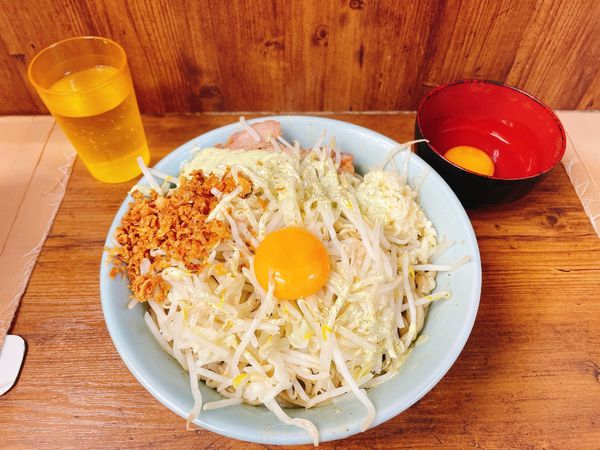 「まぜそば改」@ラーメン二郎 池袋東口店の写真