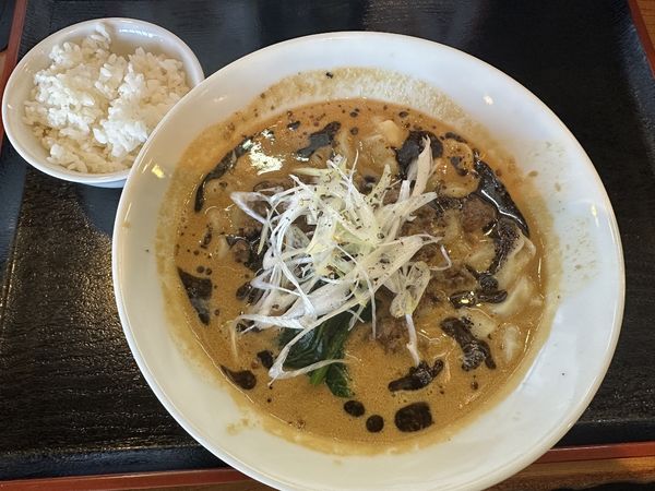 「鹿肉の汁なし担々麺1100円」@麺創 なな家の写真