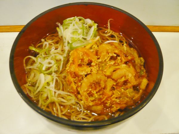 「天ぷらそば（+ネギ）」@おくとねの写真