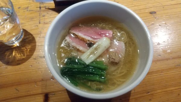 「岩手鴨の中華そば塩1300円」@麺処 図鑑の写真