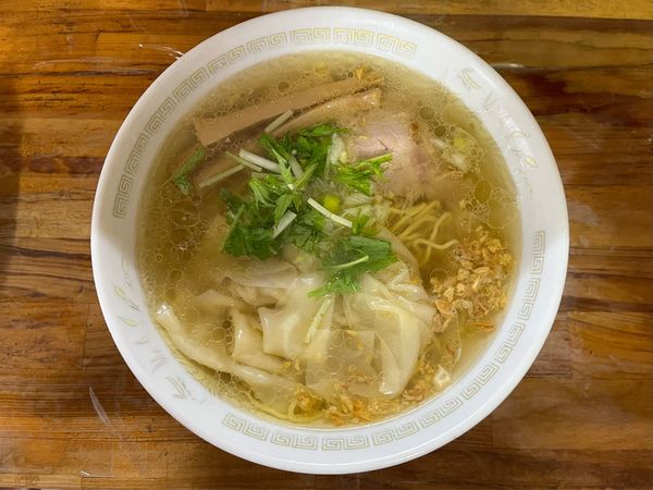 「ワンタンメン（塩）」@支那そば一麺 豊里店の写真