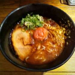 南高梅ラーメン　麺大盛り