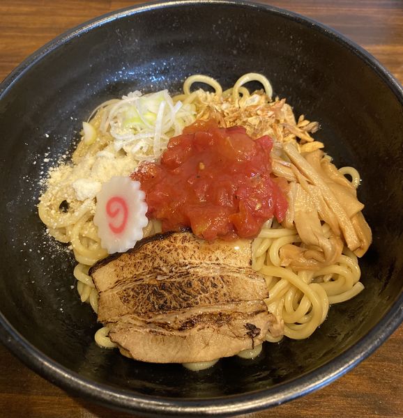 「【限定】トマト油そば　８００円」@中屋 白楽店の写真