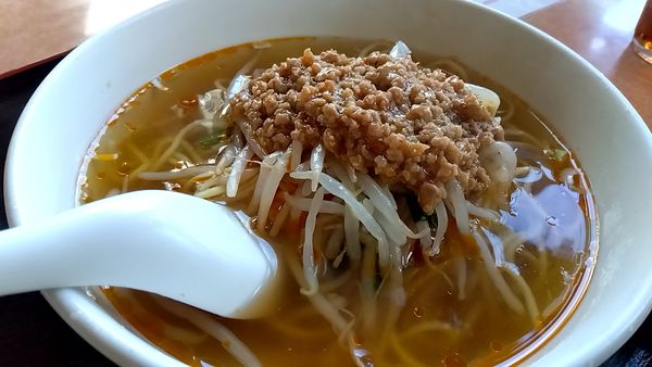 「担仔麺（半チャーハンセットで７５０円）」@珍彩楼の写真