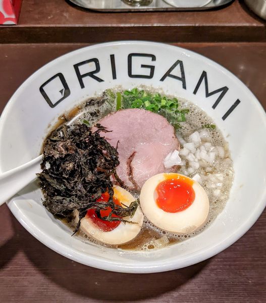 「味玉煮干しそば　900円」@麺屋 ORIGAMIの写真