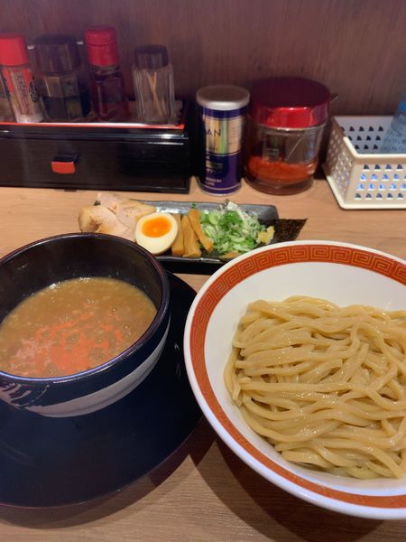 「濃厚豚骨魚介つけ麺」@エビ豚骨拉麺 春樹 代々木店の写真