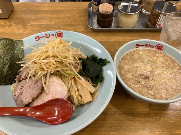 「ネギチャーシュー　つけめん」@ラーショ マルミャー 大泉学園店の写真