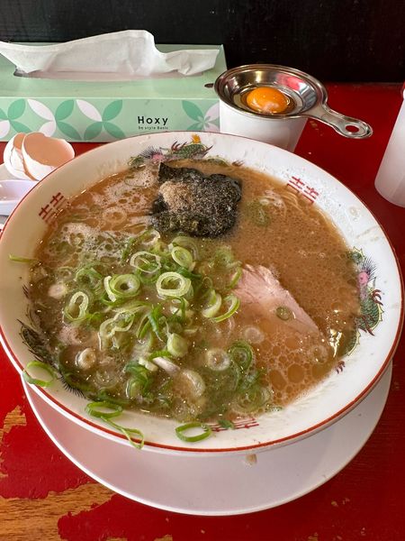 「『らーめん』　800円」@中洲屋台 長浜ラーメン 初代 健太の写真