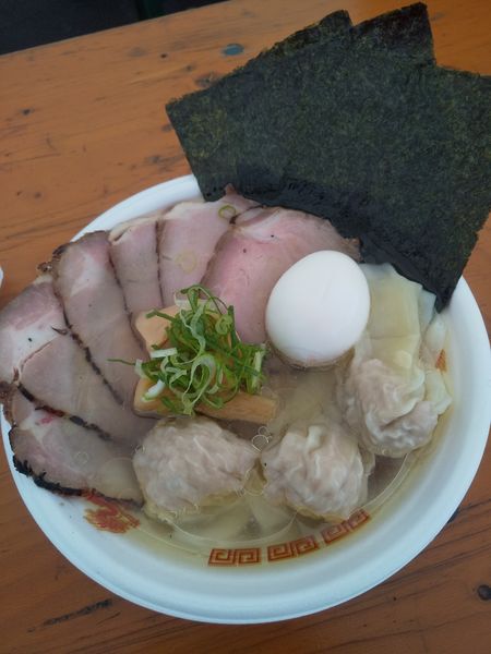 「【寿製麺よしかわ】名古屋コーチンの極上炙り肉中華そば 塩」@大つけ麺博 2022の写真