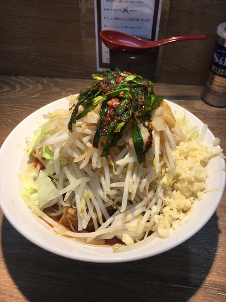 「what's up k! ミニ汁無し」@麺屋 浜一の写真