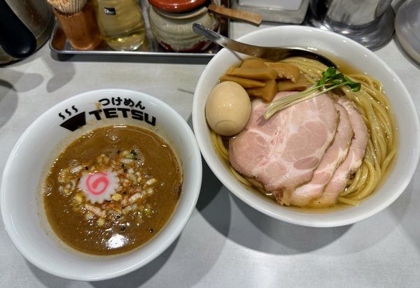 「特製つけ麺（大盛・あつもり）」@つけめん102 大宮店の写真