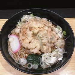 かき揚げそば　温　430円