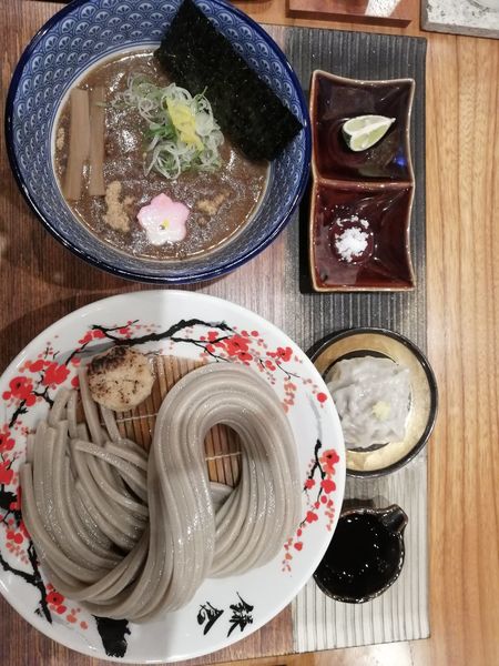 「つけ麺並盛1600円+シウマイ400円+手数料350円」@中華蕎麦 沙羅善の写真