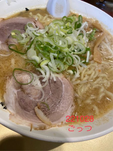 「味噌ラーメン　アプリで中盛　900」@超ごってり麺 ごっつ 新小岩店の写真