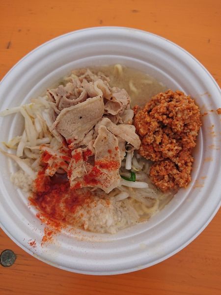 「シン・東京味噌ラーメン ＋ 連合辛肉」@東京ラーメンフェスタ2022 supported by Rakutenの写真