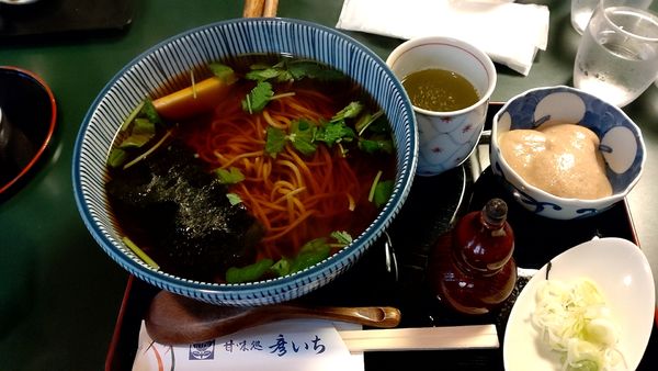 「かけそばセット　990円」@甘味処 彦いちの写真