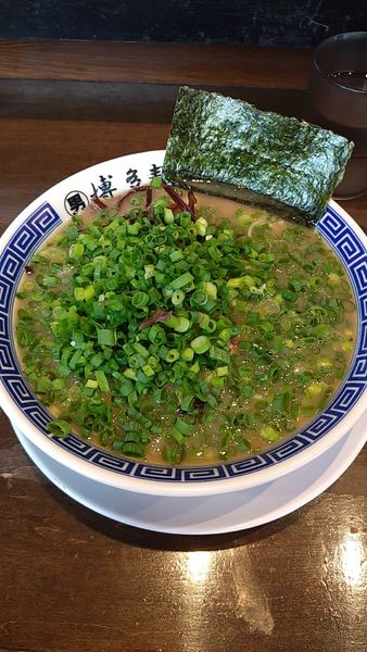 「長浜ラーメン+万能ねぎ」@らーめん男盛の写真