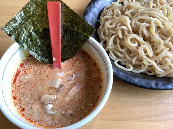 「辛味噌つけ麺　中盛」@つけ麺 ががちゃい 中山店の写真
