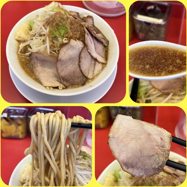 「【限定】にんにく背脂醤油ラーメン ¥935」@ラーメン 魁力屋 座間店の写真