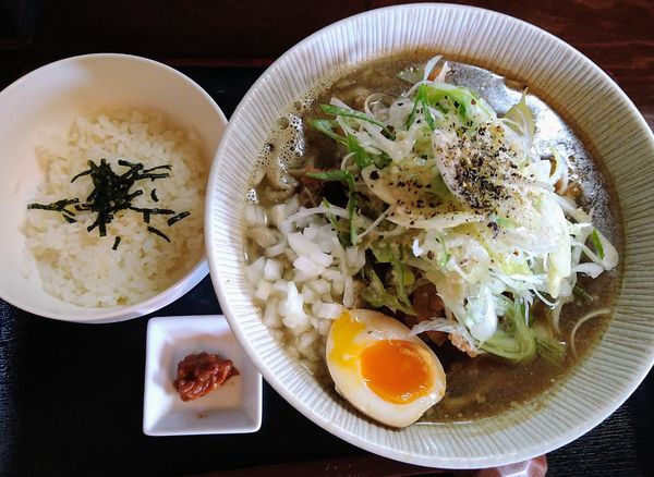「【限定】肉煮干らーめん ￥900」@和風らーめん 凪の写真