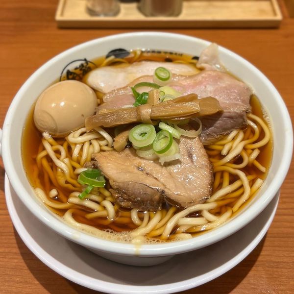 「あっさり味玉煮干そば」@中華そば ひらこ屋 東京ラーメンストリート店の写真