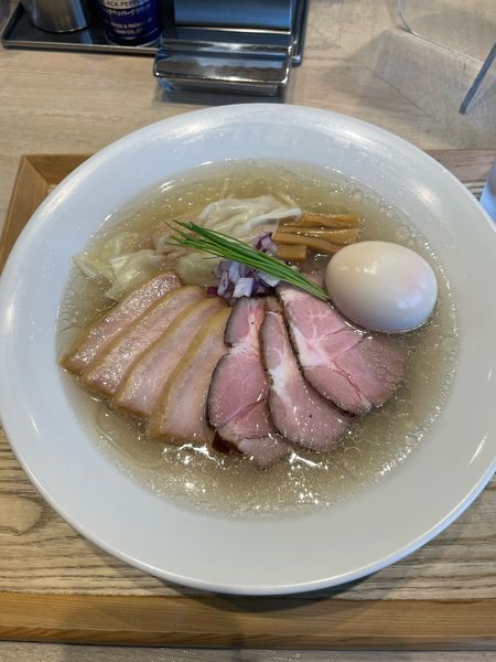 「特製中華蕎麦　塩」@宍道湖しじみ中華蕎麦 琥珀 東京本店の写真