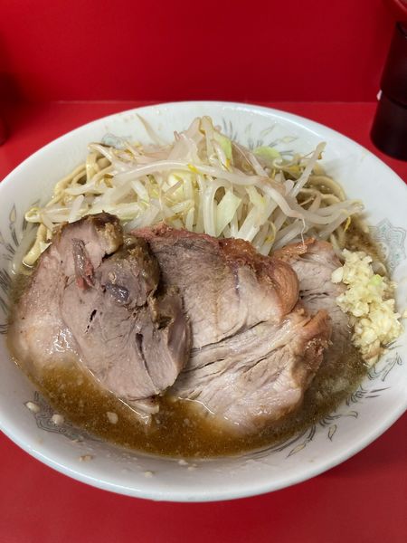 「半分カタカタあぶら抜き」@ラーメン二郎 一橋学園店の写真