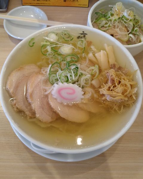 「生姜チャーシューめん+ミニチャーシュー丼」@しょうがラーメン七の庫の写真