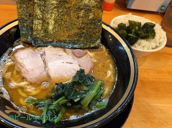 「ラーメン(750円)硬め普通普通」@横浜家系ラーメン 大神家の写真