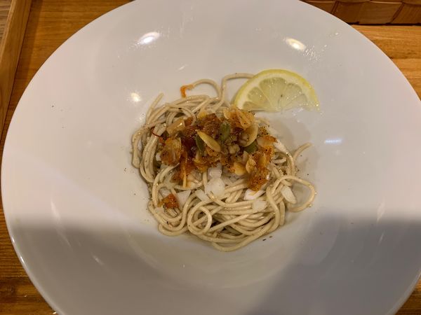 「ナッツのザク玉」@中華蕎麦 はざまの写真