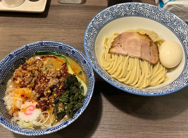 「【限定】担々つけ麺 並 +味玉」@狼煙 〜NOROSHI〜の写真