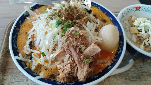 「限定　辛みそビリー　味玉トッピング」@凌駕IDEA イオンモール松本店の写真