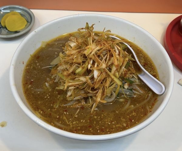 「ネギみそラーメン」@札幌ラーメン どさんこ 山形駅前店の写真