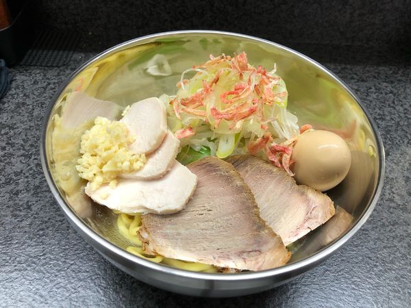 「海老塩汁なし」@らーめん 汁なし 兄貴んちの写真